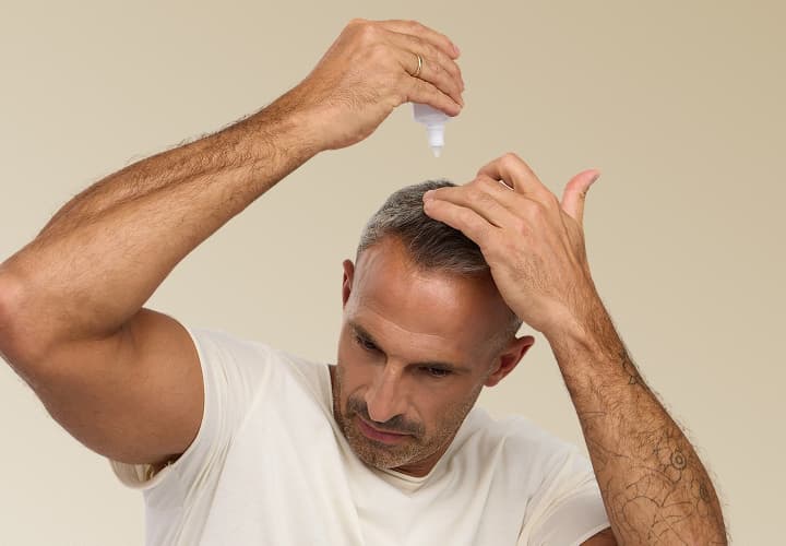 טיפול בנשירת שיער גברים promotional visual